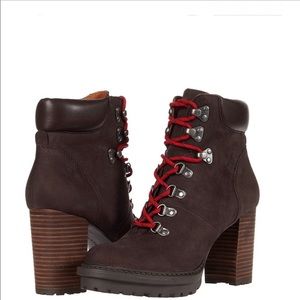 Lucky Brand Bradli Lace-up Lug Sole Bootie NWT